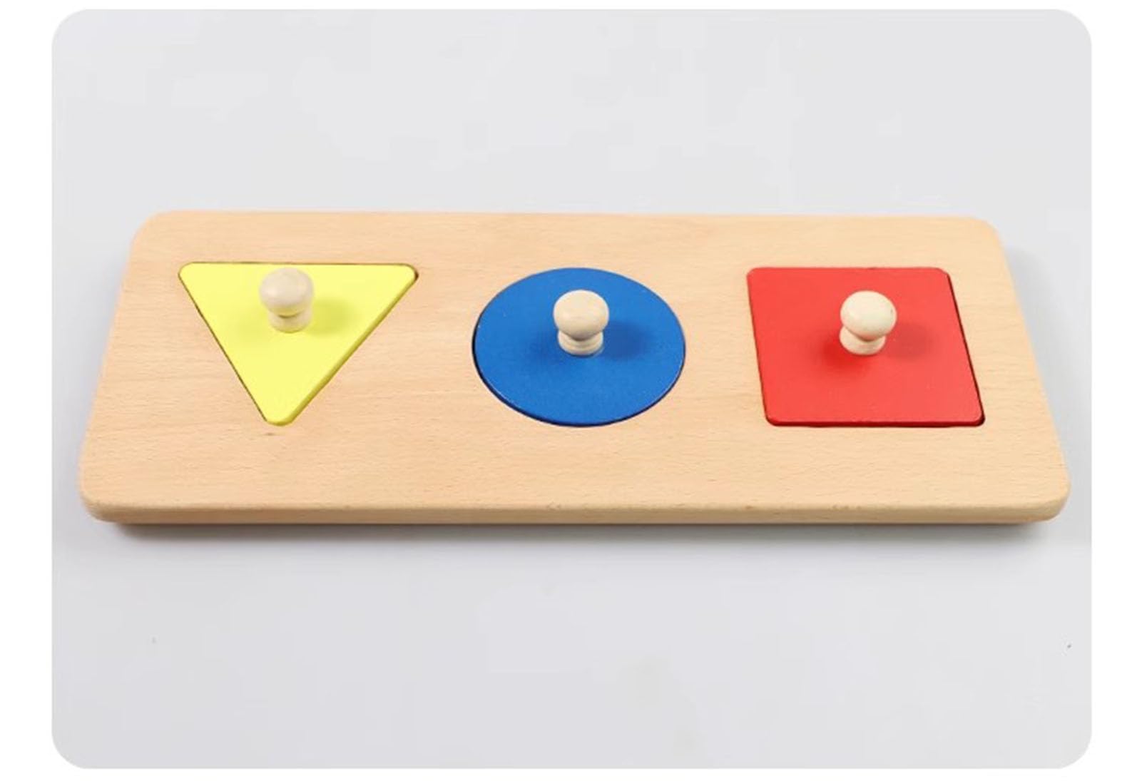 Montessori Tablero de Rompecabezas de Madera Ayuda de enseñanza sensorial, Rompecabezas de Panel de Perilla de Madera