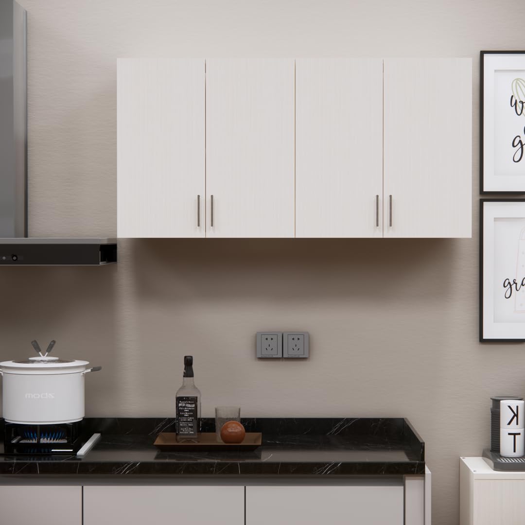 SPECIALITY PANELS Door Multipurpose Storage Cabinet & Adjustable Shelf | Space Organizer | Termites Resistance | Wall Mounted for Office, Kitchen Finish (Highland Pine, Door 4)-picture-34
