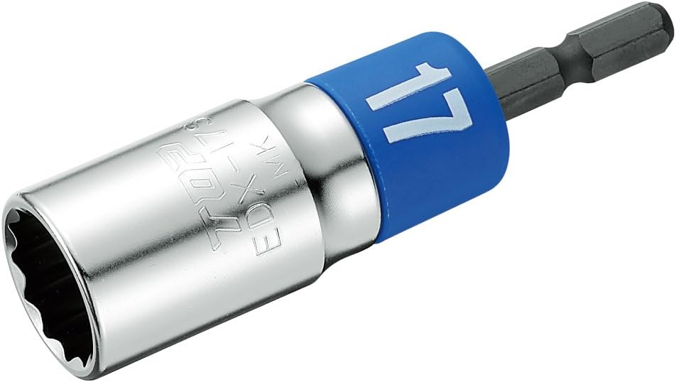 TOP (TOP) EUS-19SX Alpha Universal Socket for Electric Drills, For Hagoita and Building Hardware, Opposite Side 0.7 inches (19 mm), 30° Oscillation, 12 Angle, Reinforced Shaft Type, Made in Japan