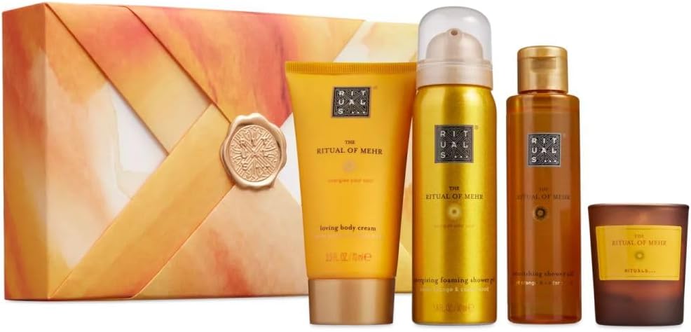 RITUALS The Ritual of More Gift Set, S - Gift Box with 4 Personal Care Products with Sweet Orange and Cedar Wood - Stimulating Fragrance