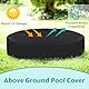 Poolabdeckung Rund für Hundepool, 160 x 30cm Wasserdicht UV-Schutz Kinderpool Planschbecken Abdeckung, Faltbare Wasserdicht Hundepool Abdeckung für Dog Pool Hundeplanschbecken Schwarz