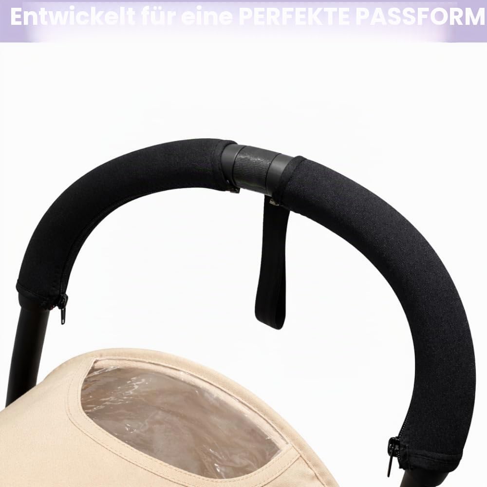 PROTEC TIF | Neopren-Lenkerbezüge kompatibel mit BABYZEN YOYO2 | Passt auf den Lenker aus Kunstleder |