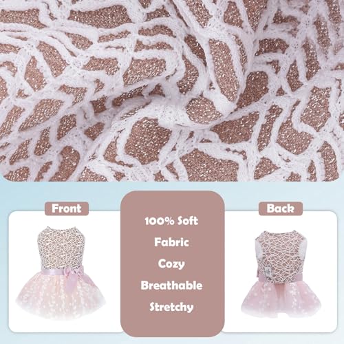 Image of CuteBone Dog Birthday Dress Girl Puppy Skirt Tutu Cat Wedding Outfit Pet Party Clothes for Small Dogs Costume DD23L
