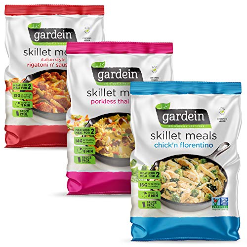 Gardein Vegan Skillet Meal Bundle with Italian Style Rigatoni N\' Saus\'age, Variety Bundle