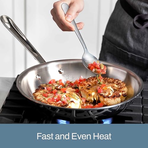 image for All-Clad D3 Stainless Steel Cookware Set - 10-Piece Pots and Pans Set,