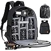 TARION Camera Backpack Bag Small – Professional DSLR Camera Bag with Waterproof Rain Cover Laptop Compartment Photograhy Backpack Case Black TB-S