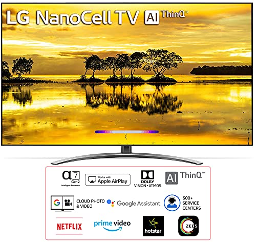 Image of LG 189 cm (75 inches) 4K UHD Smart NanoCell TV 75SM9400PTA (Ceramic BK + Dark Steel Silver) (2019 Model)