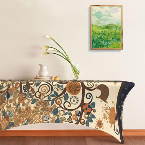 Nappe de table rectangulaire anti-pli élasthanne extensible pour banquet 1.8m - 8