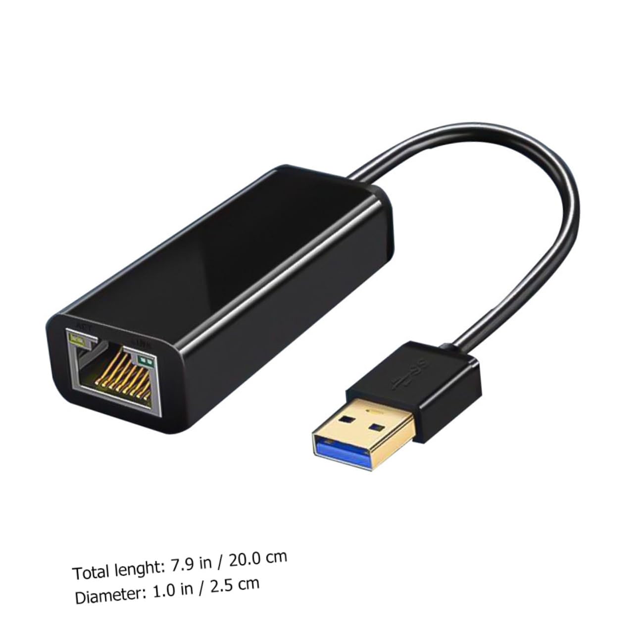 HEMOTON 3 Piezas Adaptador de Ethernet Adaptador ethernet USB Adaptador de Red USB ethernet convertidor de USB a LAN Adaptador USB Adaptador de Red Internet LAN Adaptador con Cable LAN