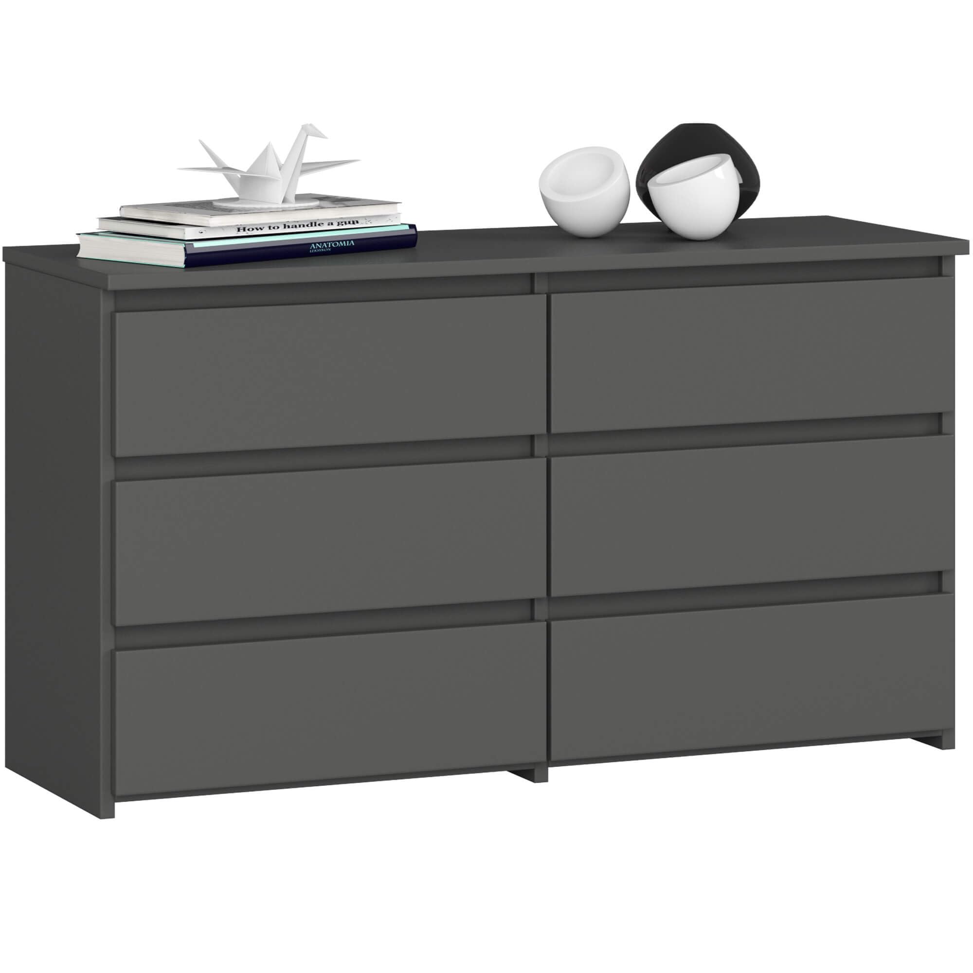 AKORD | Commode CL-100 met 6 laden | comodekast | Functioneel | Voor woonkamer | Voor slaapkamer | Duurzaam | Rolgeleiding | ABS rand 35 x 100 x 57 cm | Grafietgrijs grafietgrijs front AKORD | Commode CL-100 met 6 laden | comodekast | Functioneel | Voor woonkamer | Voor slaapkamer | Duurzaam | Rolgeleiding | ABS rand 35 x 100 x 57 cm | Grafietgrijs grafietgrijs front