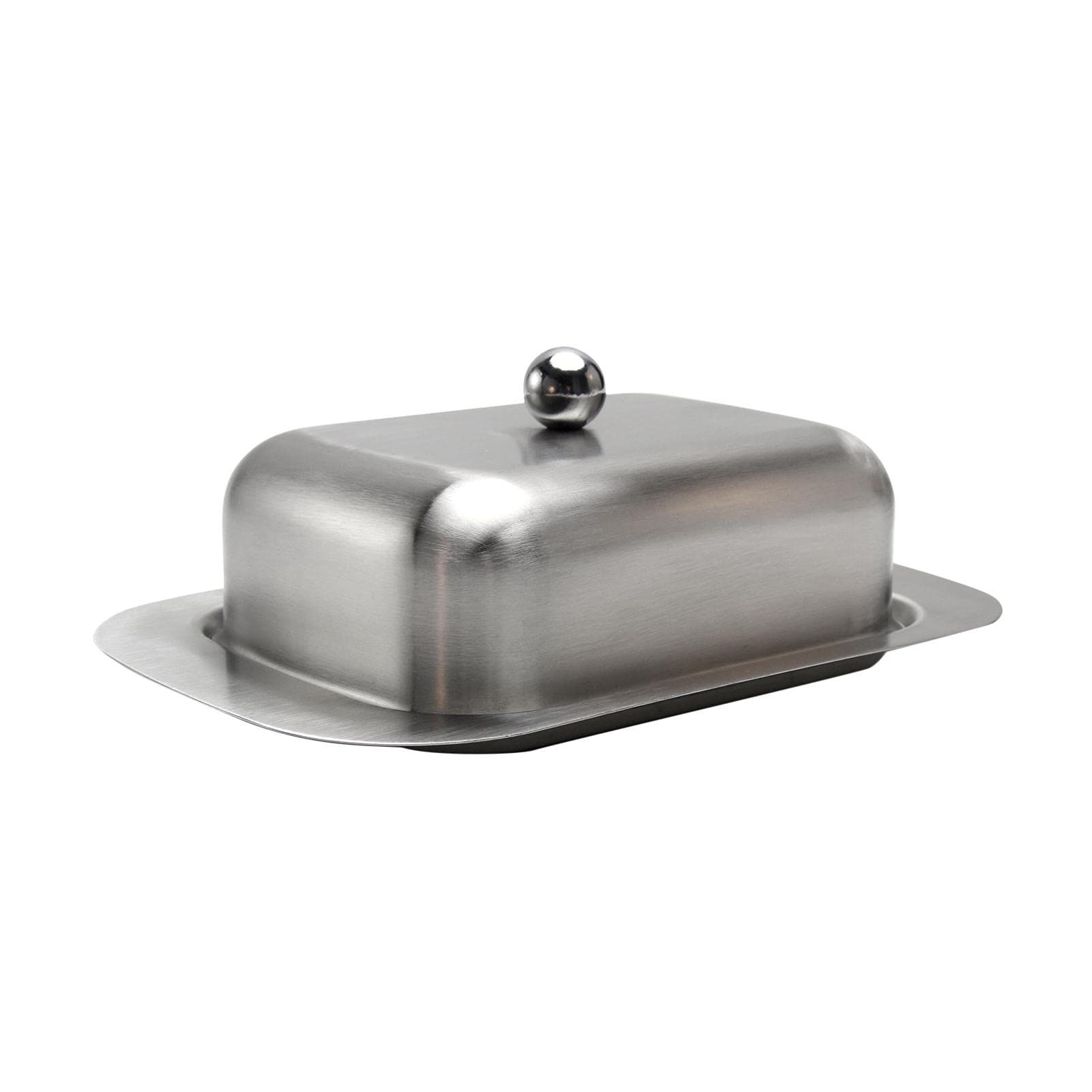 Butter Dish with Lid, Stainless Steel Butter Container, Durable Butter Keeper, Airtight Large Butter Keeper with Lid, Butter Dish with Covers Perfect for East West Coast Butter
