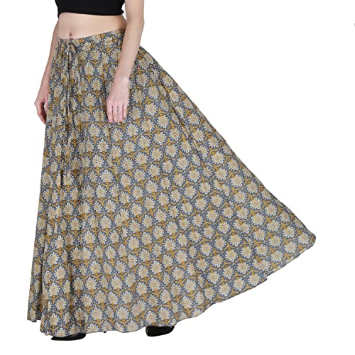 Image of Sttoffa Cotton Printed Women Wear Maxi Long Skirt 40 inch inch Full Length