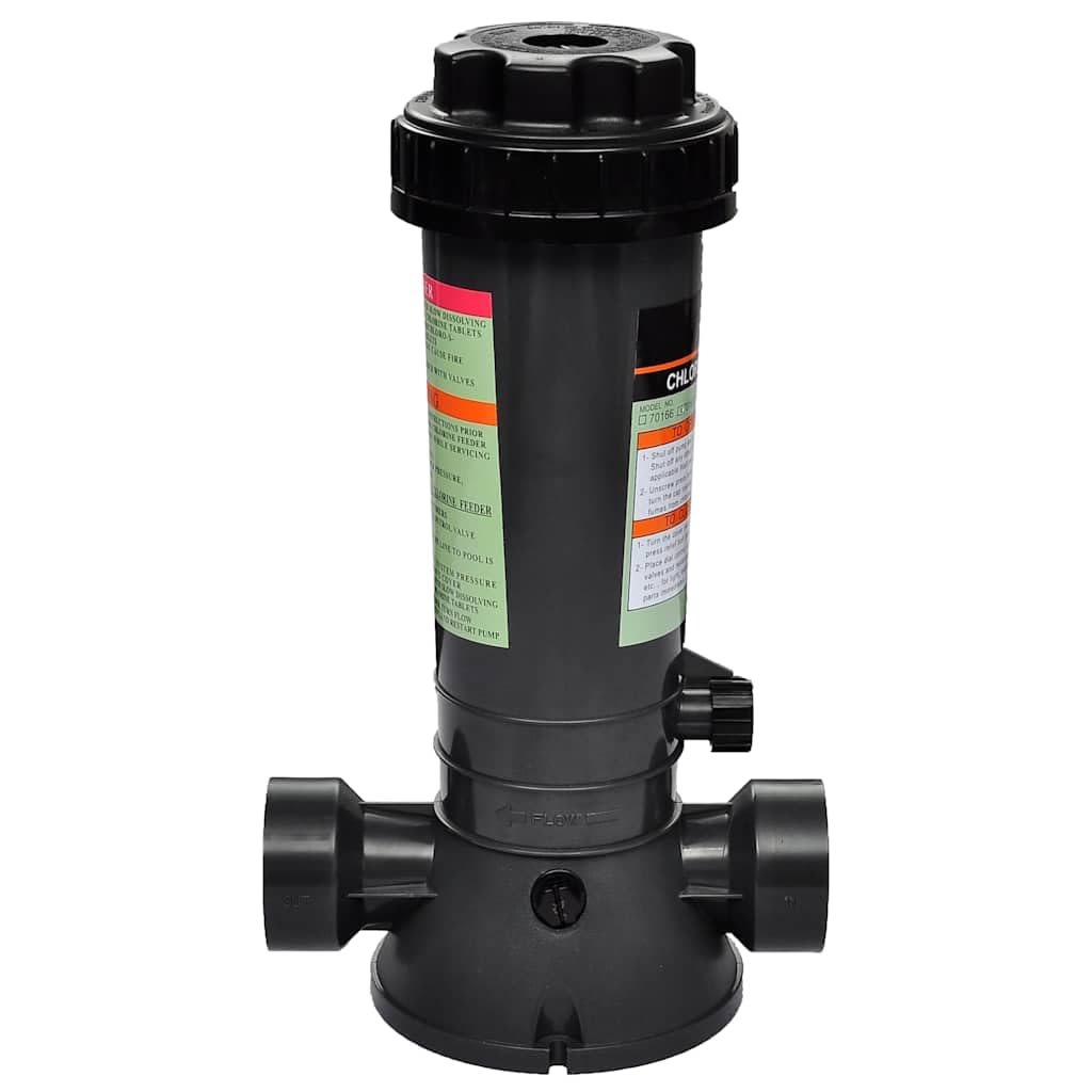 Dosificador automático de cloro para piscina, flotante dosificador de cloro para sistema de filtro, apto para hasta 95 m³ de volumen de piscina, rosca interior de 38,1 mm