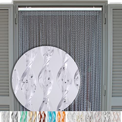 Cortina de puerta - Mosquitera ventana - Modelo 21 - Medidas PERSONALIZABLE y estándar 90X200-95X200-100X220-120X230-130X240-150X250 - Fácil de limpiar - Para más información, visite "Cirillo Tende" (100X220, PLATA BRILLO ROJO (11)) Cortina de puerta - Mosquitera ventana - Modelo 21 - Medidas PERSONALIZABLE y estándar 90X200-95X200-100X220-120X230-130X240-150X250 - Fácil de limpiar - Para más información, visite "Cirillo Tende" (100X220, PLATA BRILLO ROJO (11))
