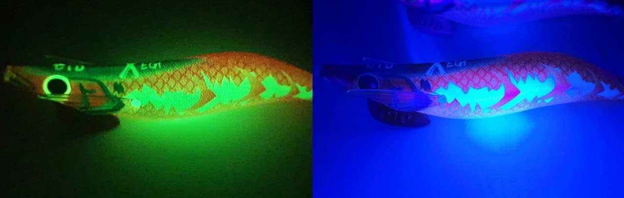 Esca Tonanara per Cefalopodi - Gamberetto Luminoso di Notte e Adatto per la Pesca di Polpo, Seppia, Calamari X EGI