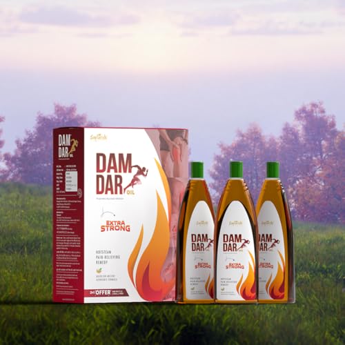 Image of Pain Relief Oil | Herbal Hot Steam Formula | Ayurvedic Massage Oil for Joint, Back & Muscle Pain | Fast Absorption | Natural Ingredients | pack of 3 * 150ml (450ml)
