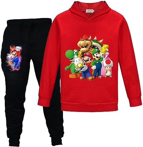 Boys Super Hero Hoodies&Sweatpants 2 Piece Kids Pullover Outfit Set Game Jogging Tracksuit Sweatshirt Sweat Suit