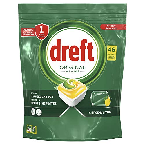 Dreft - Original All-in-One Spülmaschine Kapseln Zitrone - 46 Stücke