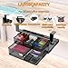 Cankm Under Desk Drawer Organizer No Drilling 2 Slide Out Drawer Under Desk Storage Drawer Clamp On Under Desk Management Drawer Organizer Suitable for Home and Office