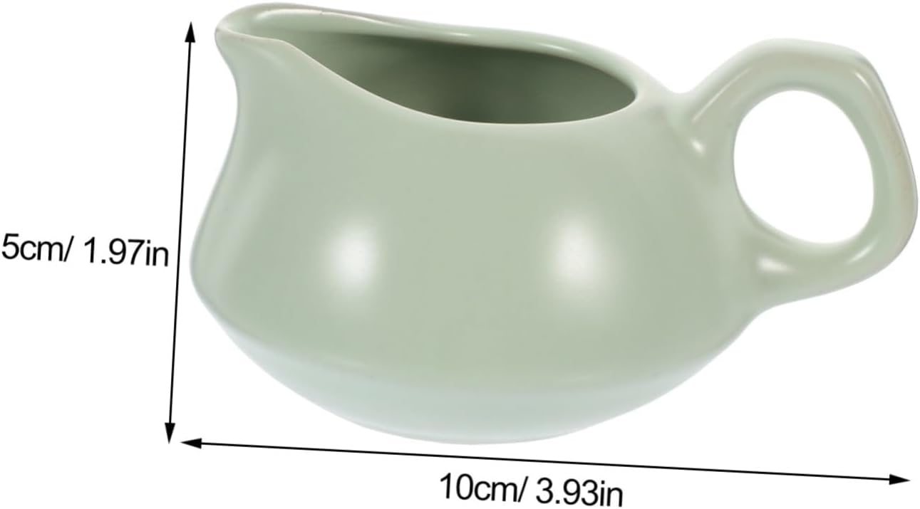 3pcs Serving Sauce Pitcher with Milk Spout Condiment Bowl Gravy Sauce Boat Ceramic Gravy Boat Syrup Pitcher for All Occasions Easy Clean