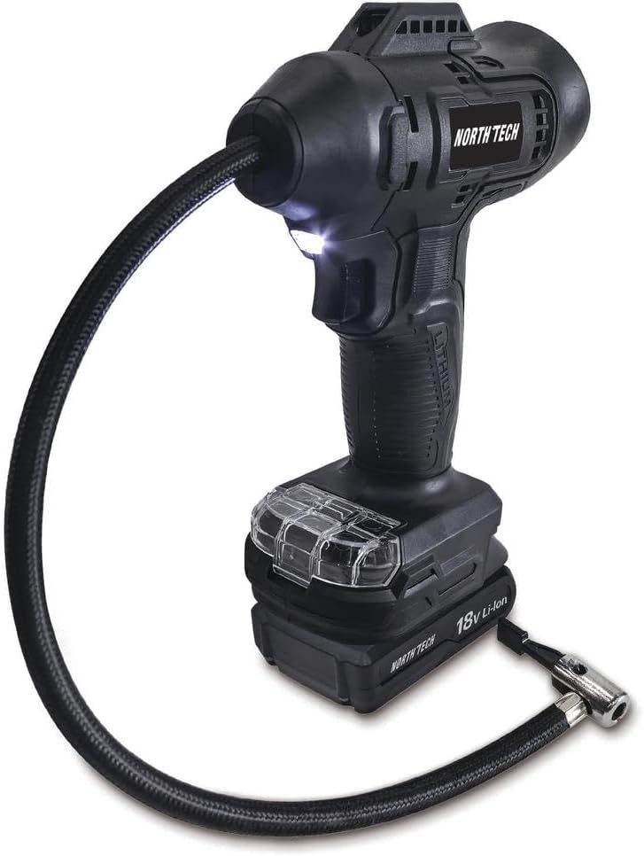 North Tech 18-Volt Cordless 160 PSI Inflator Kit - Your All-in-One Solution for Effortless Inflation!