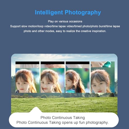 YUEHISY 6K Digital Camera, UHD 84MP Autofocus WiFi DSLR Camera with 18X Zoom, 3 Inch 180° Flip Screen, Built in Flash, for Travel Vlog Video (Black)