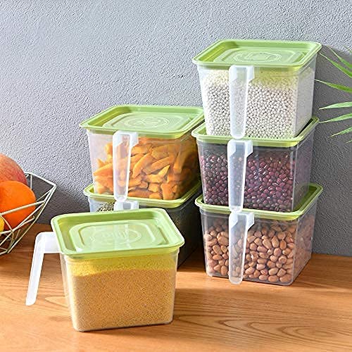 KPS 1100ml Fridge Storage Containers with Handle Plastic Container for