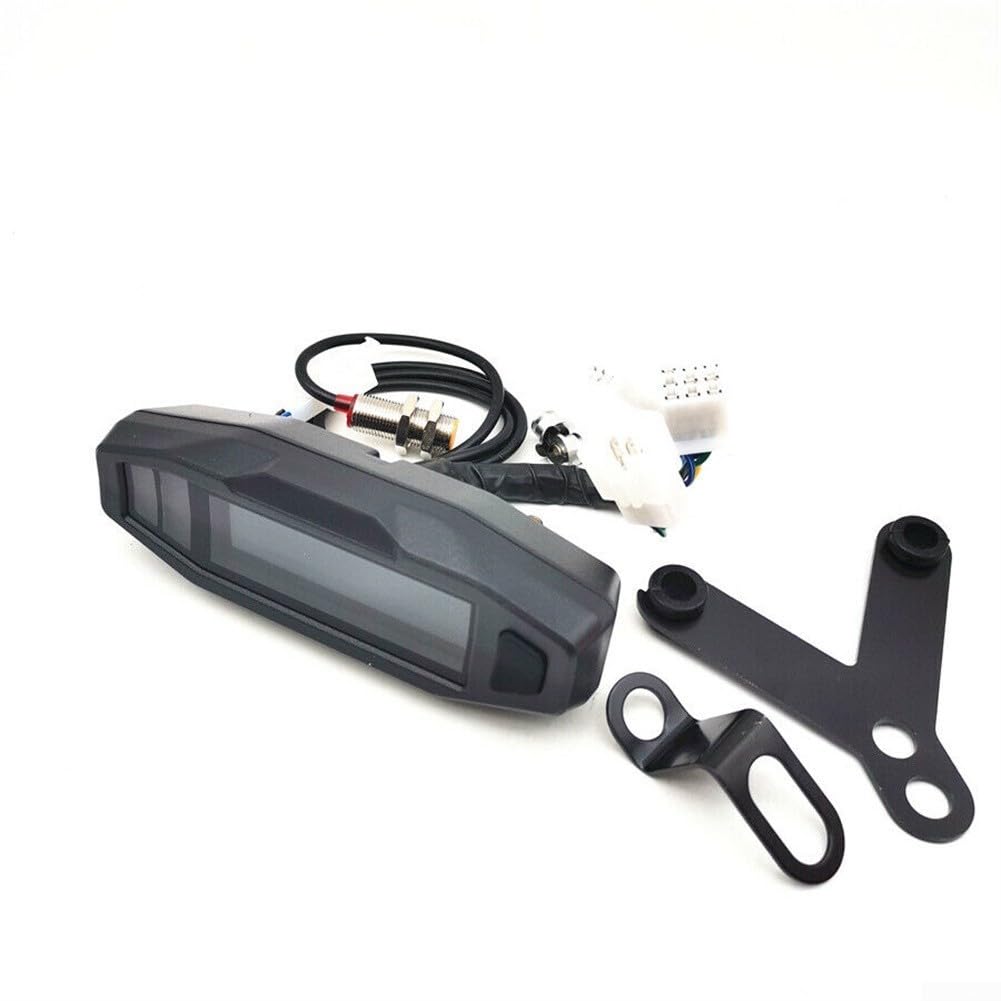 Tachimetro digitale per moto, con retroilluminazione LCD, contachilometri digitale per varie moto