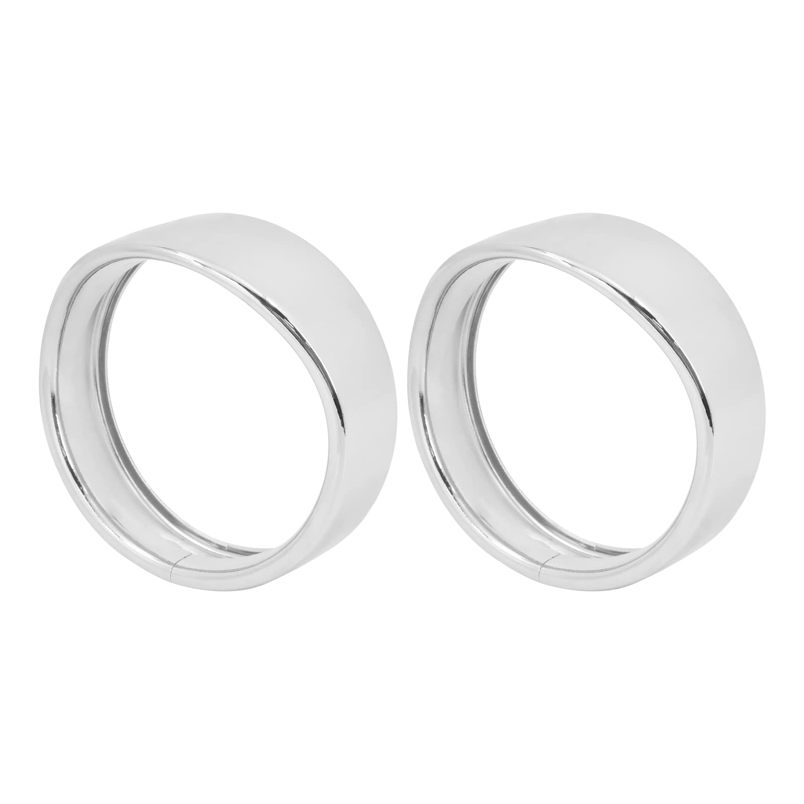 Moto 4.5 '' Ausiliario Fendinebbia Trim Ring Cover 4 1/2 "LED Passing Lampada Trim Anelli Visiera Stile Fit per Harley Touring Electra Glide Road King Chrome