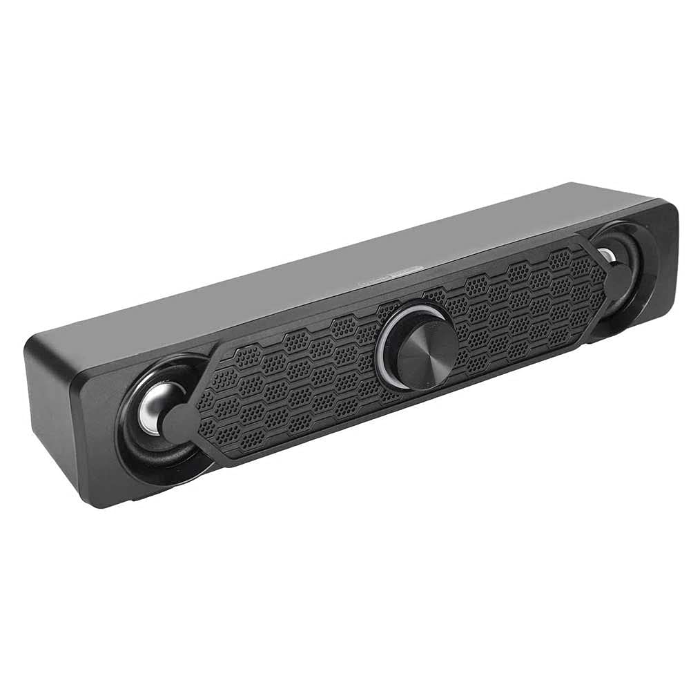 UOODSound bar with Built-In Subwoofer Surround Sound, 3.5mm Input Jack, Compatible with PC Computers, Notebook, Tablet, Smart Phones