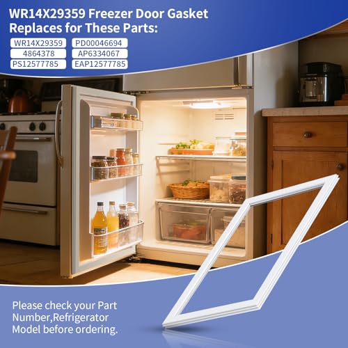 WR14X29359 Fresh Food Door Gasket Replaces for GE for Hotpoint Refrigerator by Kukushoo - Used condition - Image 3