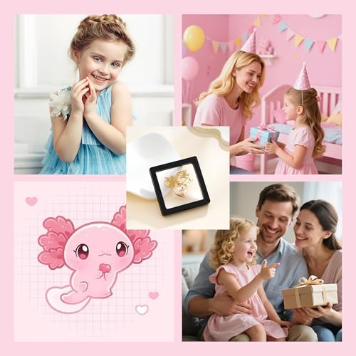 C-leen Axolotl Gifts for Teen Girls Trendy Stuff, 14K Gold Plated Initial L Axolotl Necklace Teen Girl Gifts Trendy Stuff Birthday Gift for 5 6 7 8 9 10 Year Old Girl Gift by C-leen - Used condition - Image 4