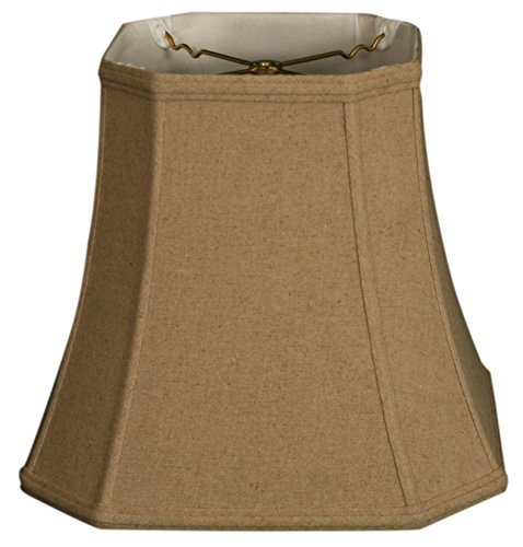 Royal Designs, Inc. Square Cut Corner Basic Lamp Shade, Linen Cream, 10" x 16" x 14