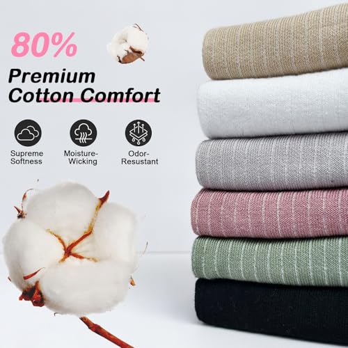 Image of Meaiguo Womens Toe Socks Cotton Five Finger Ankle Socks with Toes Separated for Running Athletic 4 Pairs
