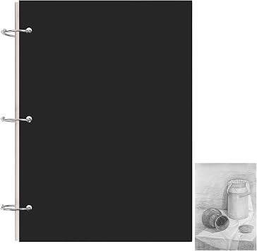A4 Sketch Books, 75 Sheets 150 Pages Binder Binding Sketchbook Kraft Cover Hardback Sketch Pad for Drawing and Sketching