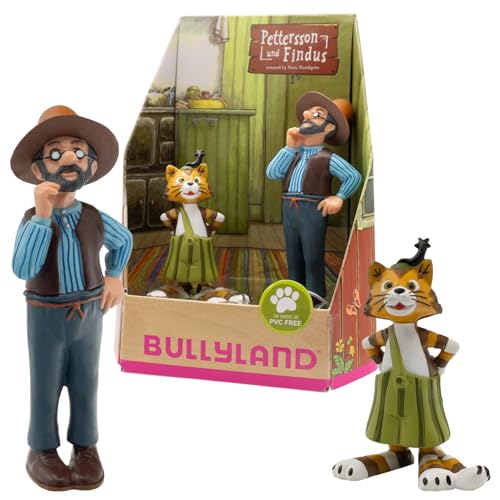 Bullyland 46005 - Spielfiguren Set Pettersson und Findus, detailgetreu, ideal als kleines Geschenk für Kinder ab 3 Jahren