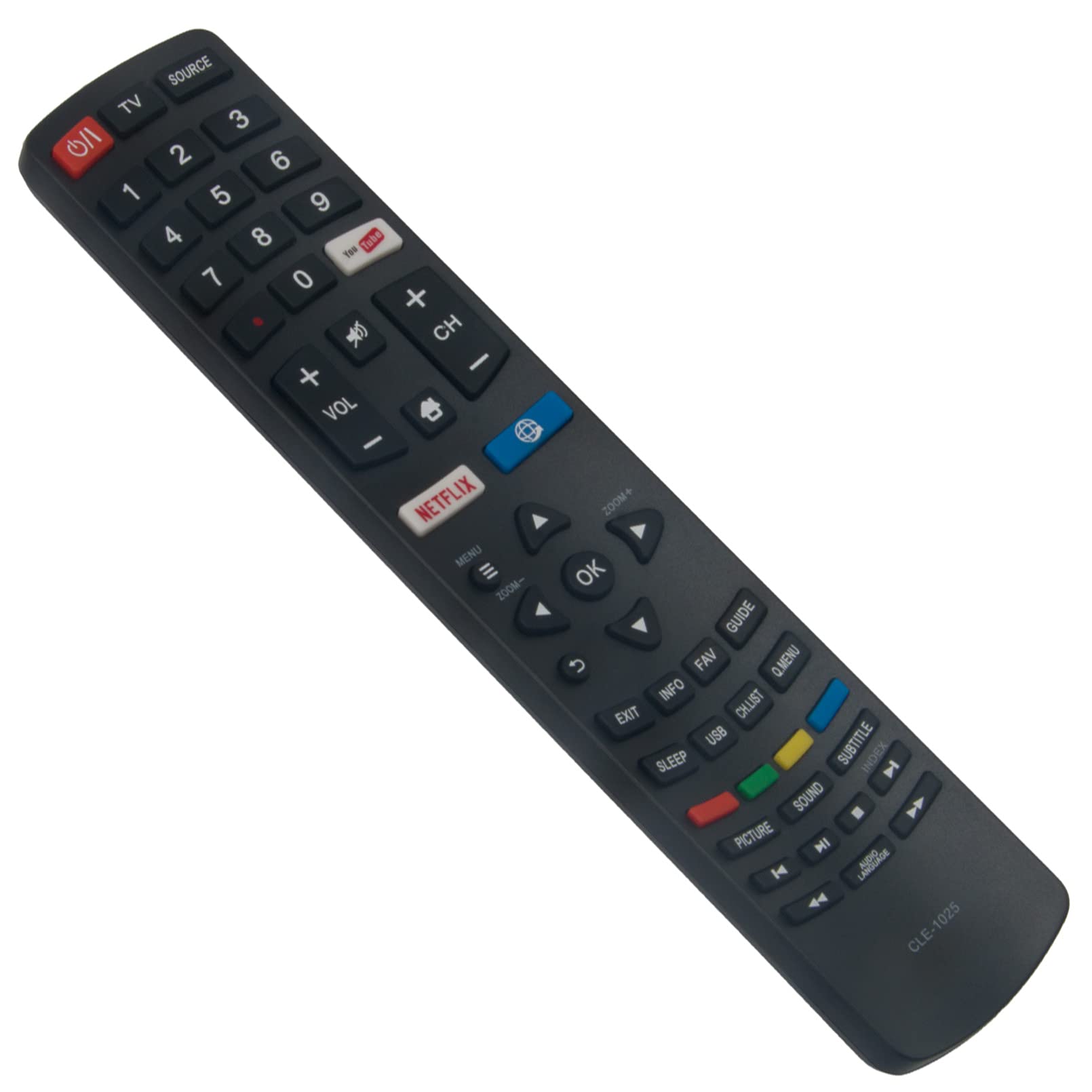 Nouveau Remplacement CLE-1025 Pour Télécommande TV Hitachi Par Bouton