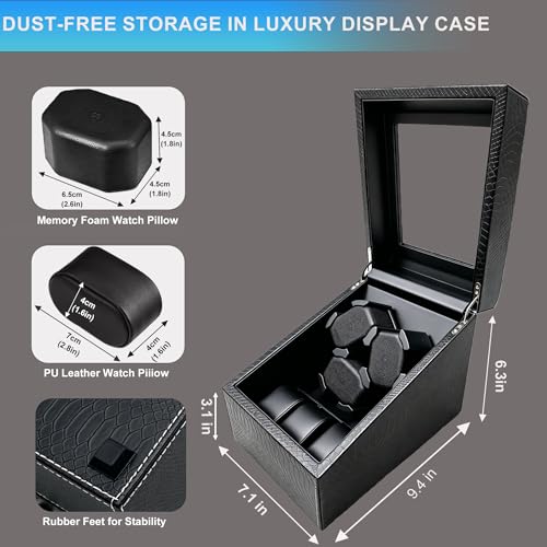 Image of Watch Winder + Watch Storage Box with Japanese Quiet Motor