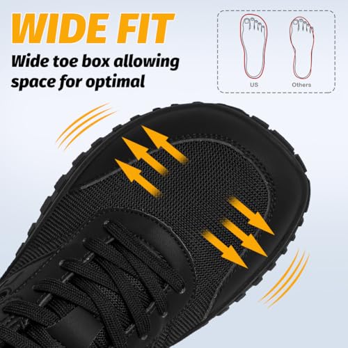 HOBIBEAR Wide Barefoot Shoes for Womens Mens Minimalist Trail Running Hiking Sneakers Comfortable Lightweight2