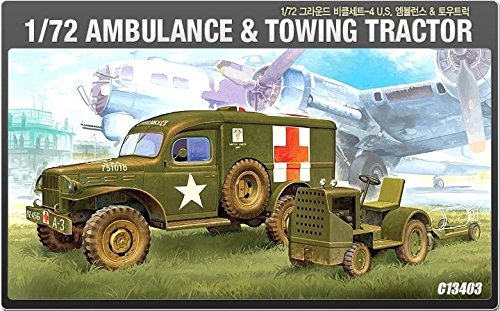 Academy 1/72 Ground Vehicle Series 4 U.S. Ambulance & Towing Tractor 13403 NIB /item# R6SG5EB-48Q18162