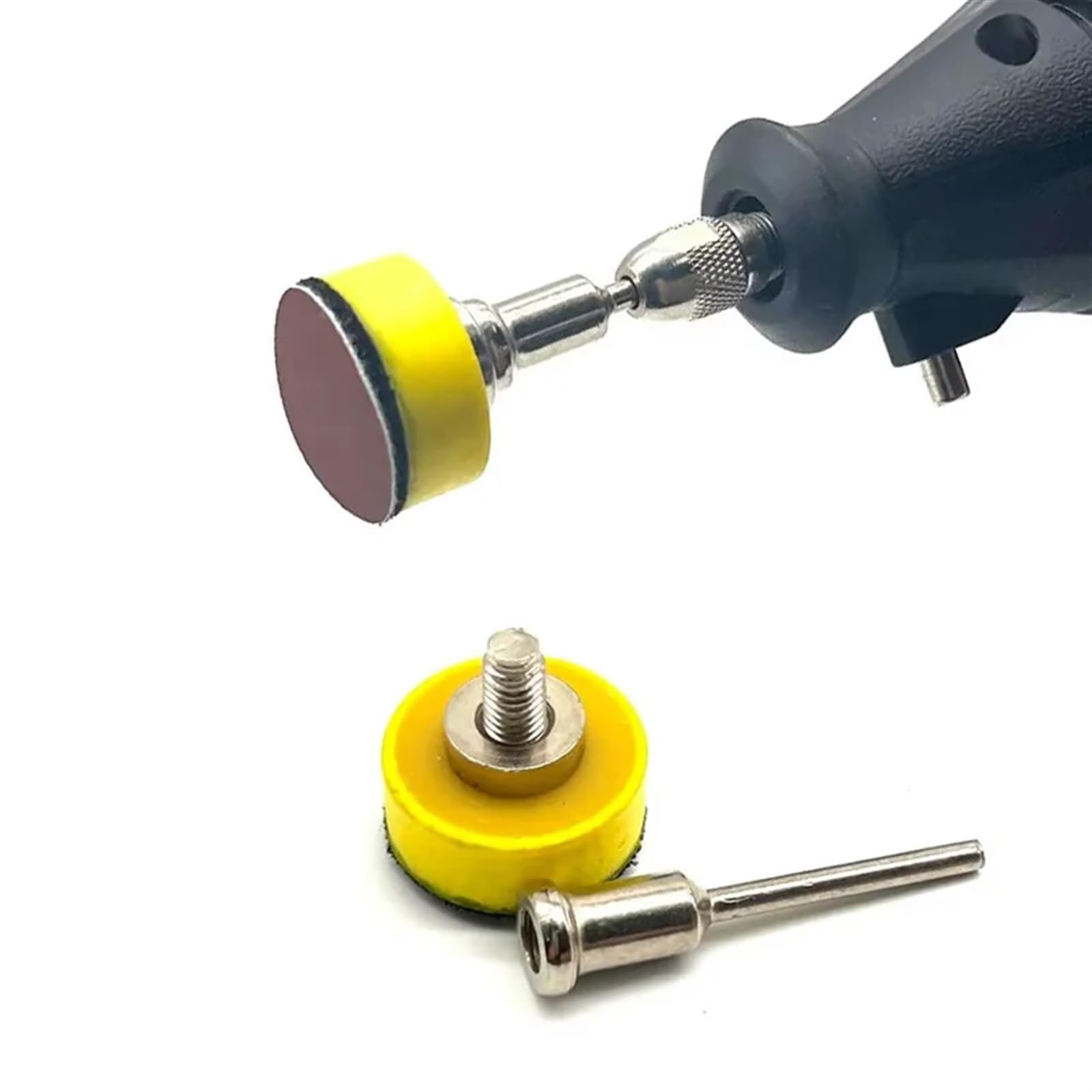 Dischi Abrasivi 100 pezzi 25 mm disco abrasivo da 1 pollice carta abrasiva tampone for lucidatura(1PC Holder)