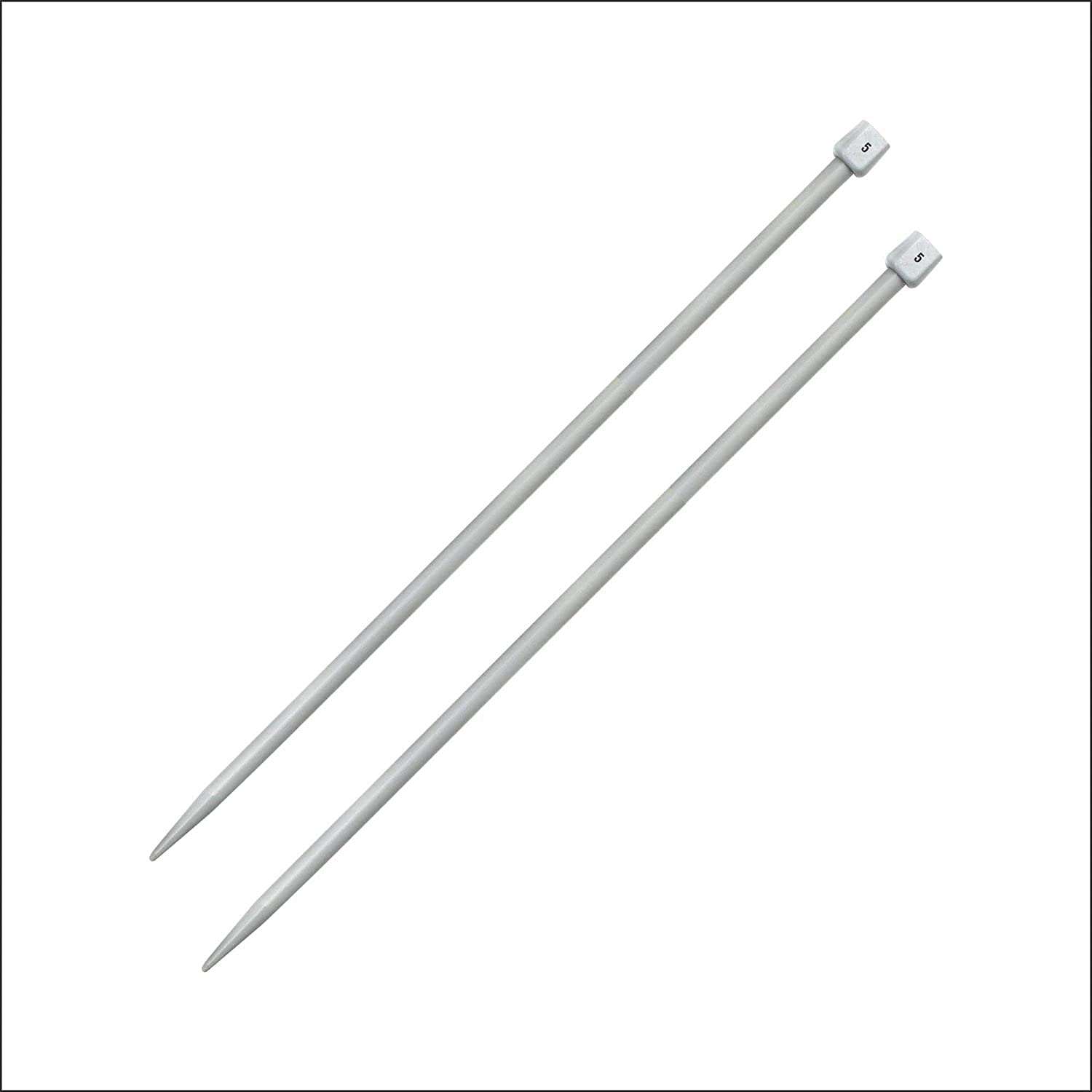 NTGS Plastic Single Pointed Knitting Needle Large Size - No 5, Length - 35Cm, Dia - 5.5Mm, Woolen Artefacts Like Sweaters, Muflers, Caps Etc, Pair of 2-image-28