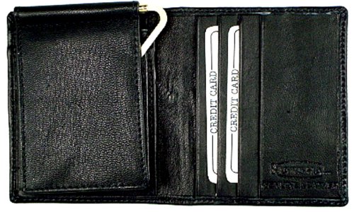 MARSHAL Money Clip Credit Card Leather Wallet