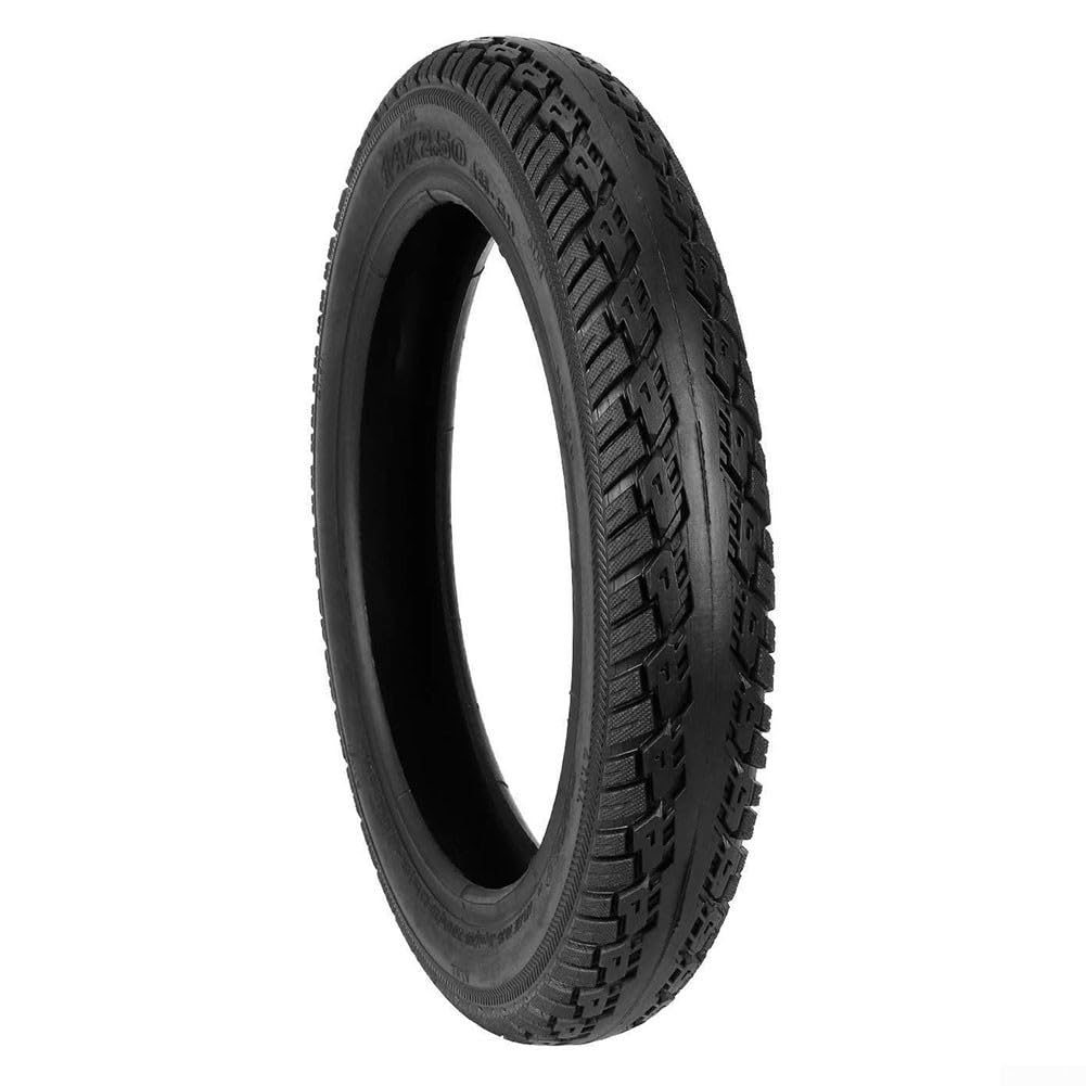 14x2.50 Ebike Tire - Tubeless, Anti-Puncture, 6-Ply Rating For Electric Bikes & Scooters (66-254 Bent Valve Included) - View #7
