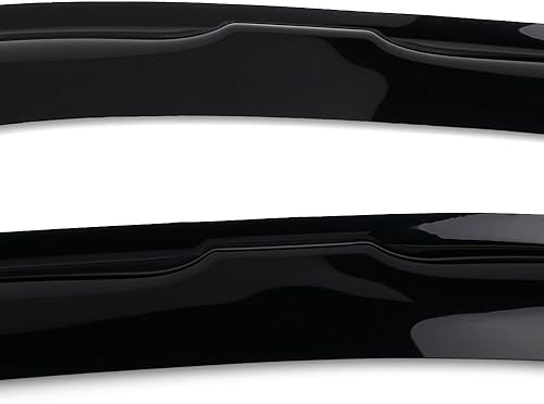 Miniatura 7 de IKON MOTORSPORTS Visera exterior con cinta adhesiva, compatible con Honda Accord Coupe de 2 puertas, 1994-1997, tintado ahumadoacrílico