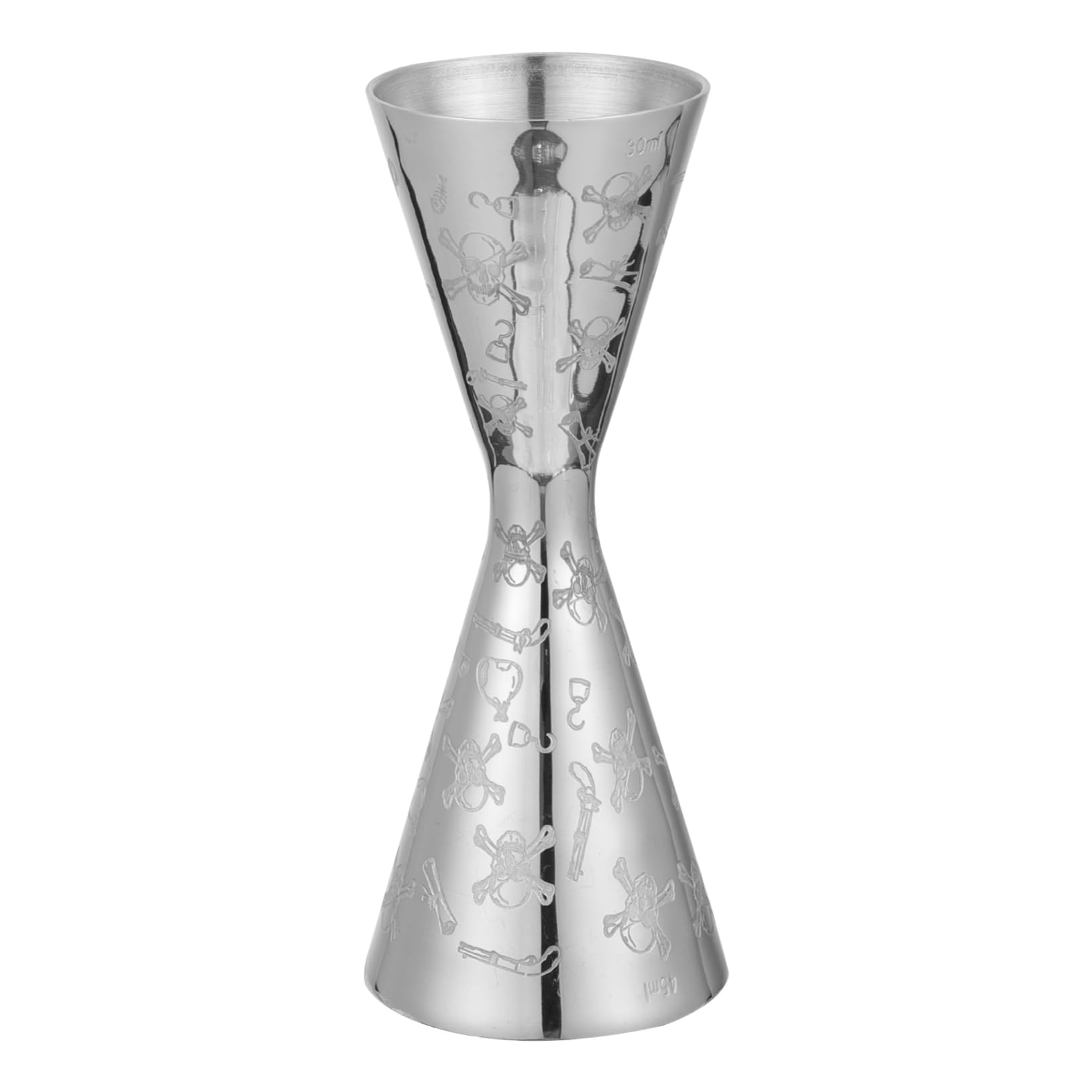 1pieza Copa Medidora De Cóctel De Acero Inoxidable Jigger Doble Para Bebidas Herramienta De Bar Profesional Para Restaurantes y Servicio De Cócteles