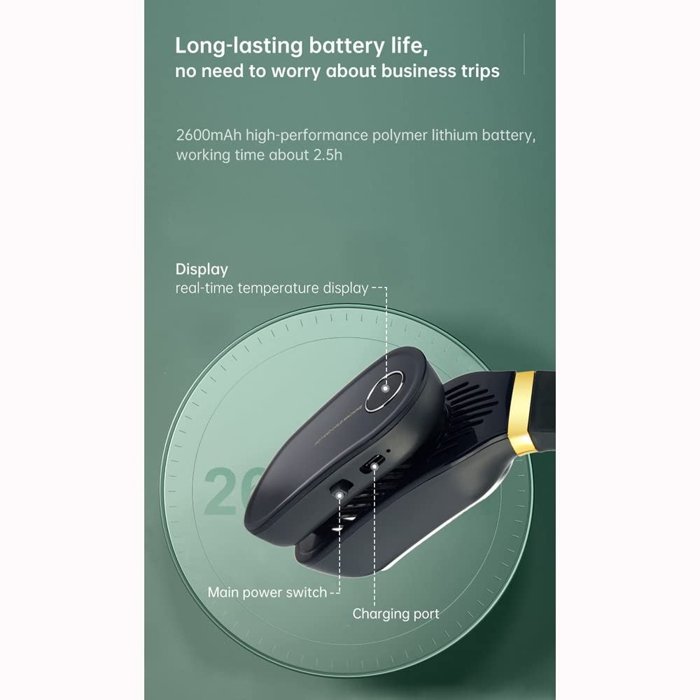 Chłodnica powietrza wiszący wentylator na szyję USB ładowanie przenośny klimatyzator Mini mały elektryczny wentylator ogrzewanie Instrument chłodzący (kolor: A)