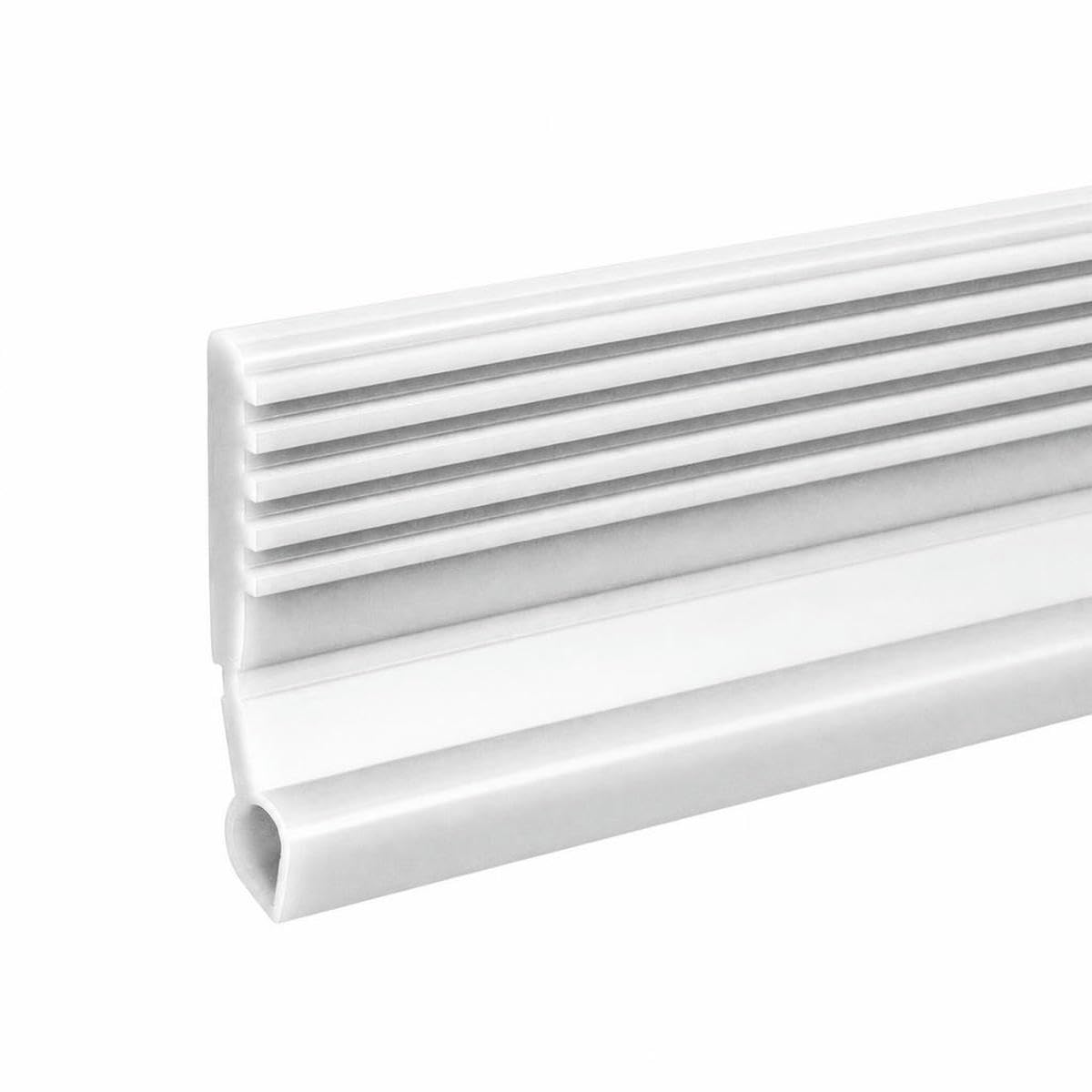 New Door Bottom Sealing Strip 1M Windproof Dust Stopper Guard Rain Weatherstrip Noise Reduction Insulator Sealer Home Hardware-White-S-1M