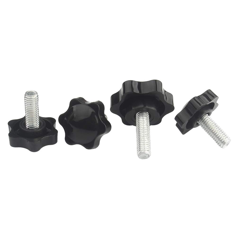 Bloccaggio Maniglia Impugnature Vite Manopole - M10 Filettatura Maschio Plastica Testa a Stella Vite Mano Bloccaggio Dadi Manopola Impugnature Maniglia