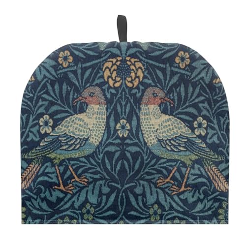 Image of Strawberry Thief Print Tea Pot Cover Teapots Cosy Insulated Tea Cozies Home Kitchen Decoration Teapot Dust Cover Warming Tea Kettle Quilt Creative Gifts for Party